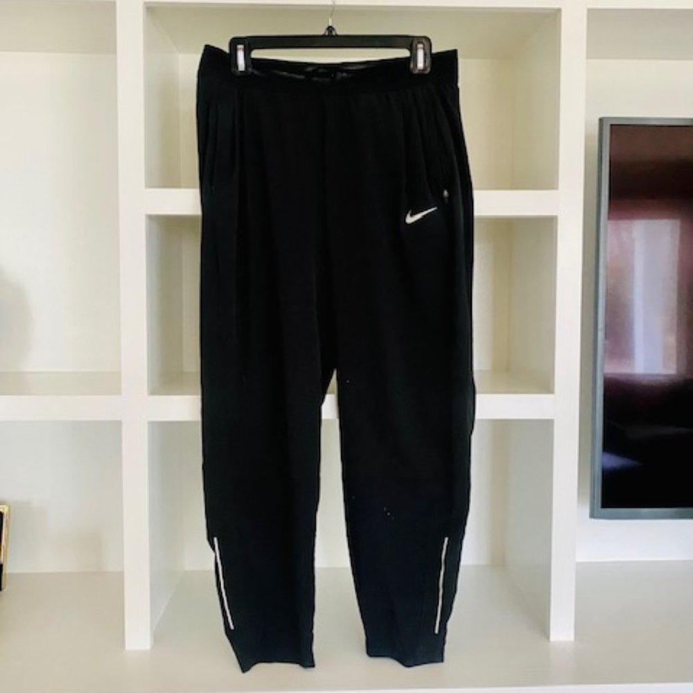 Women's Nike Black Dri-Fit Joggers with Drawstring Waist, L